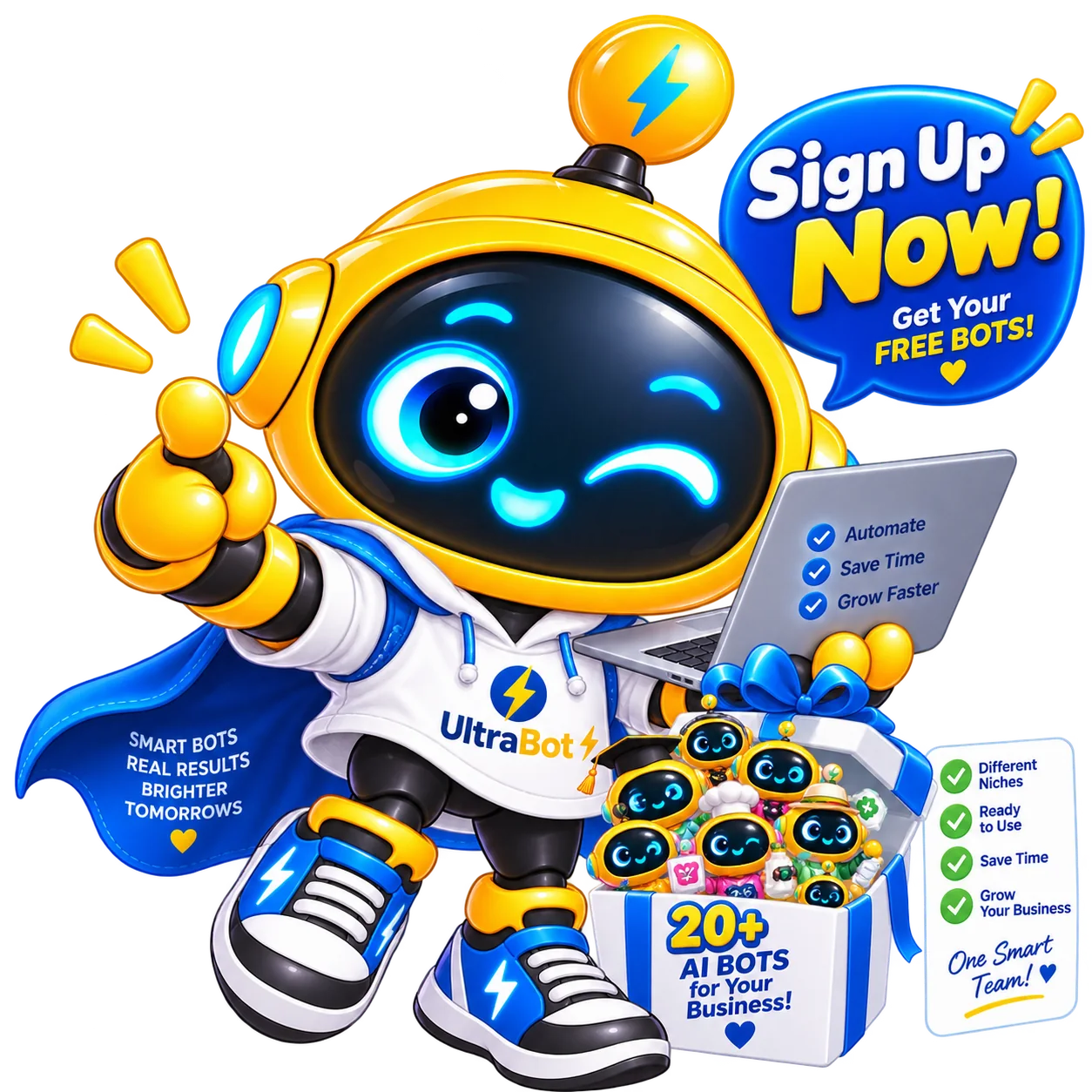 Sign up now — get your free UltraBots